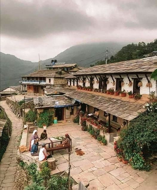 Traditional Pahadi House (पहाड़ी घर)